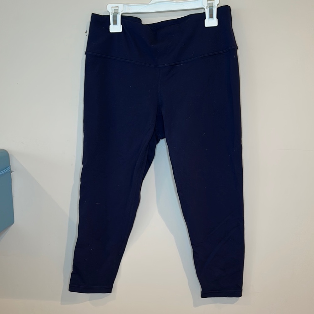 Prana Blue Leggings with Elastic Waistband